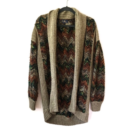 LeRoy Chevron Multi Color Cardigan - Picture 1 of 4